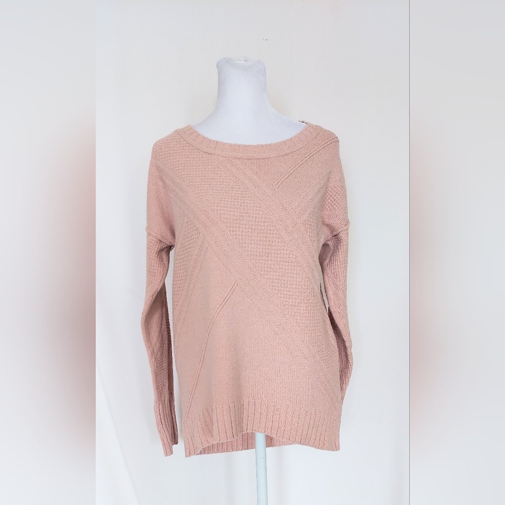 Calvin Klein Jeans Long Sleeve Pullover Sweater Blush Pink Size Small